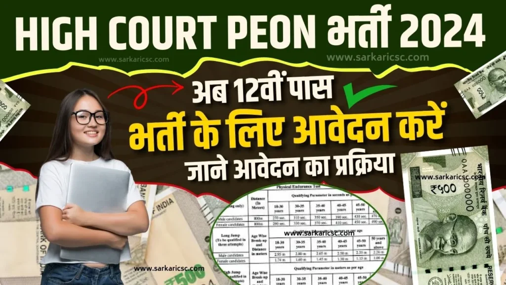 Punjab And Haryana High Court Peon Recruitment 2024