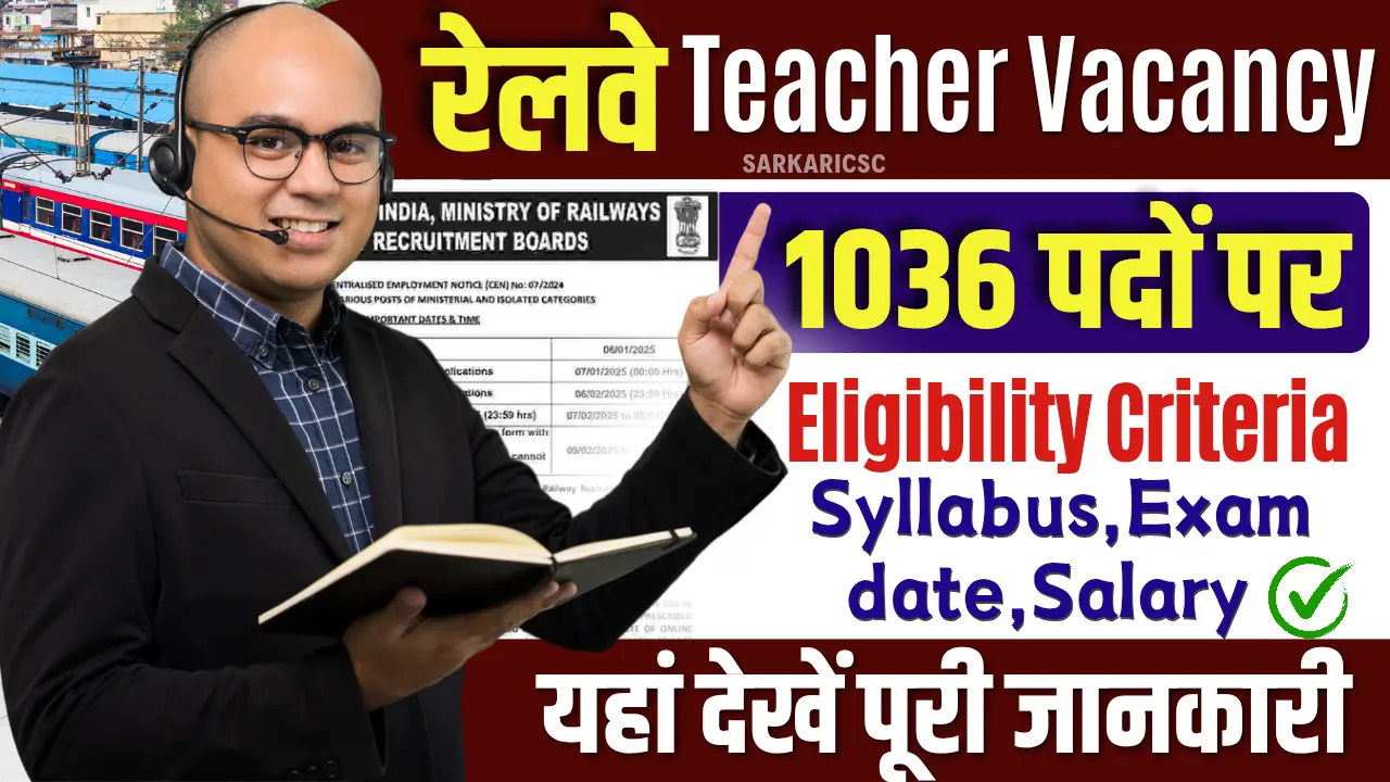 RRB Railway Teacher Vacancy 2025