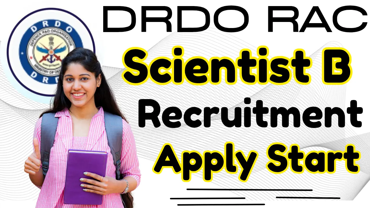 DRDO RAC Scientist B Recruitment 2025