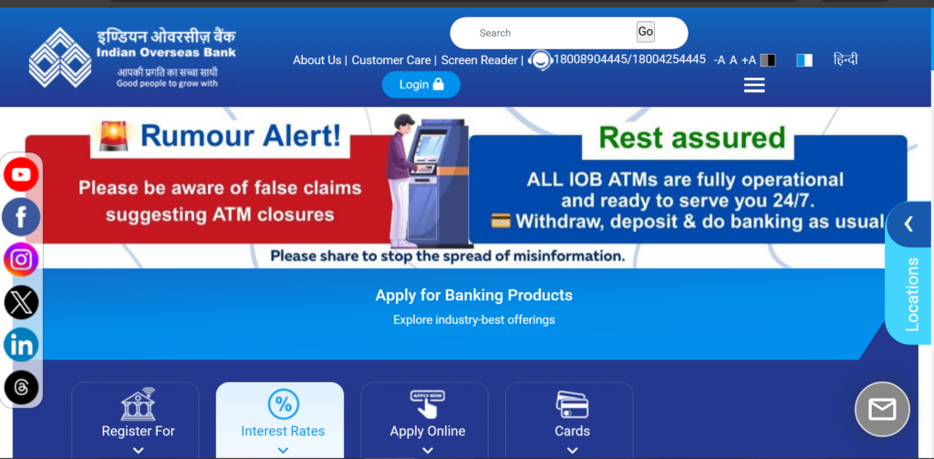Indian Overseas Bank IOB LBO Recruitment 2025