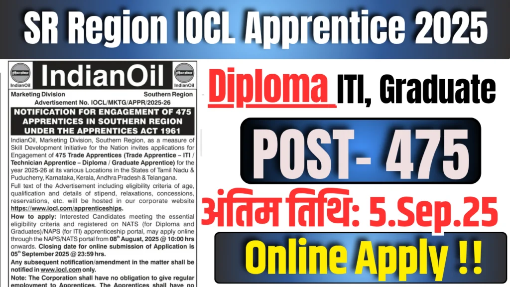 IOCL Apprentice Recruitment 2025