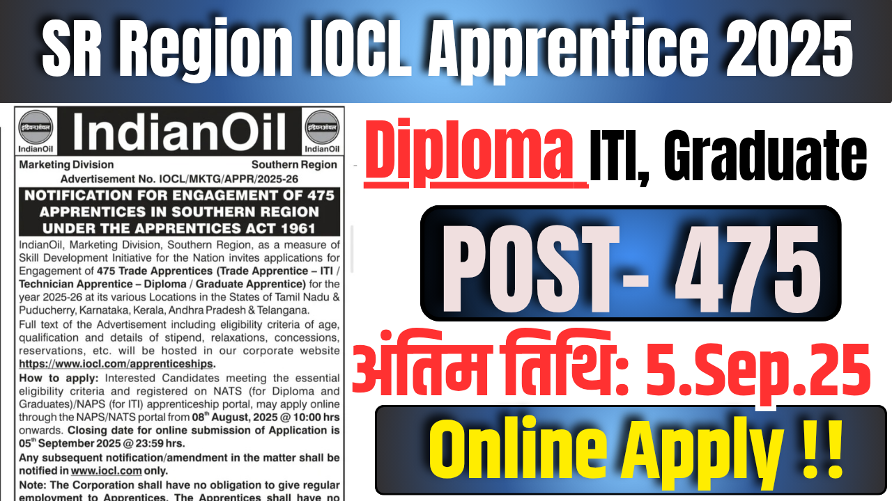 IOCL Apprentice Recruitment 2025