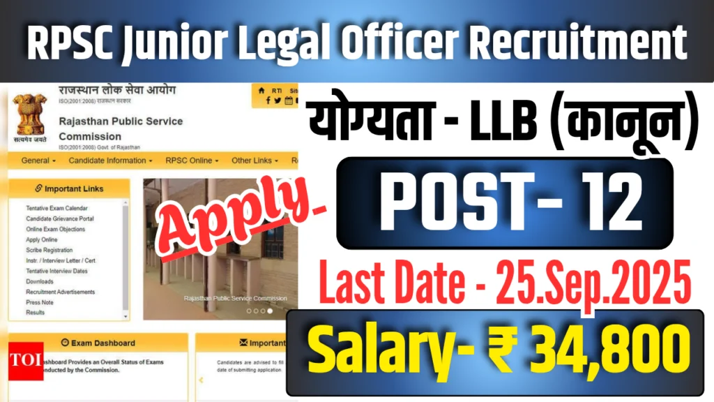 RPSC JLO Vacancy 2025