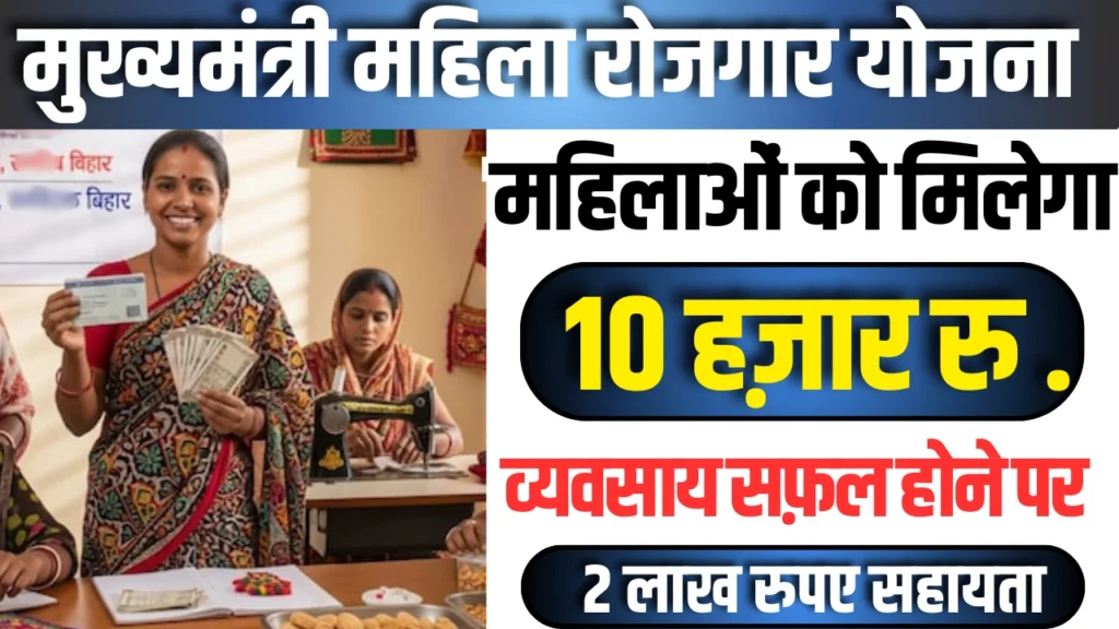 Mukhyamantri Mahila Rojgar Yojana 1st Installment Date