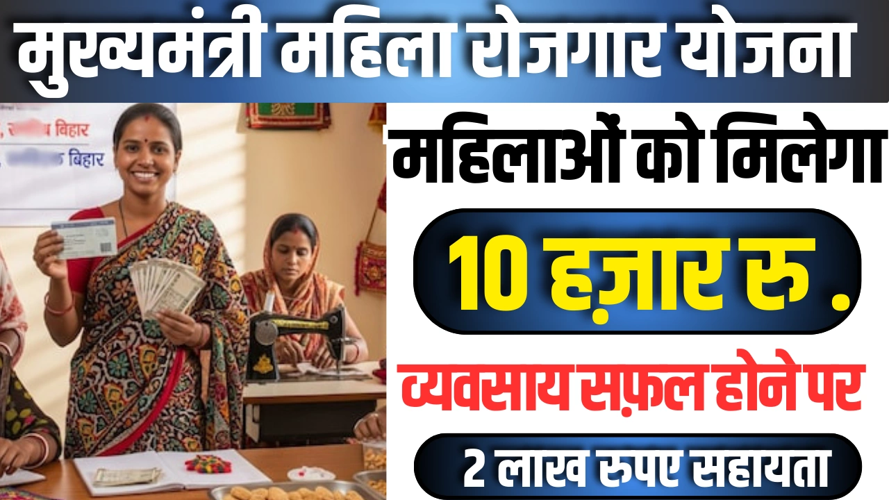 Mukhyamantri Mahila Rojgar Yojana 1st Installment Date