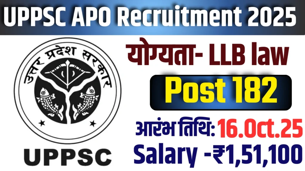 UPPSC APO Recruitment 2025