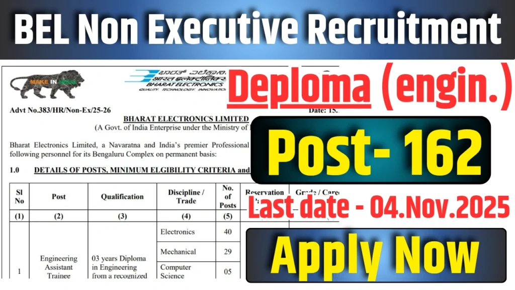 BEL Non Executive Recruitment 2025
