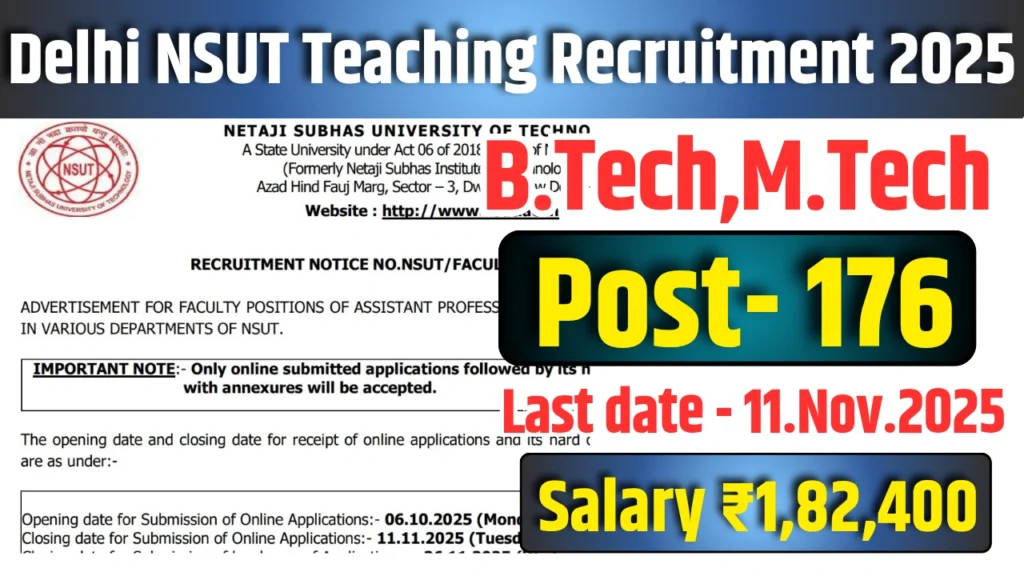 Delhi Teaching Recruitment 2025