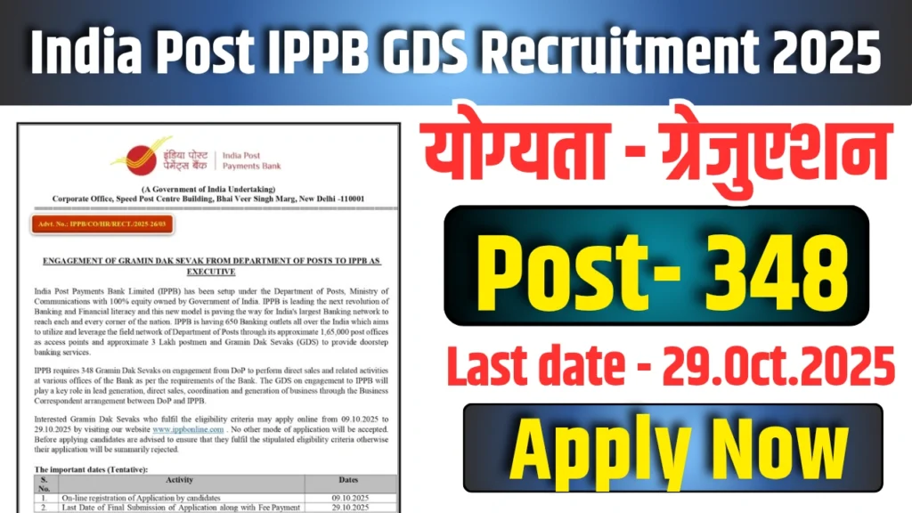 IPPB Executive Recruitment 2025