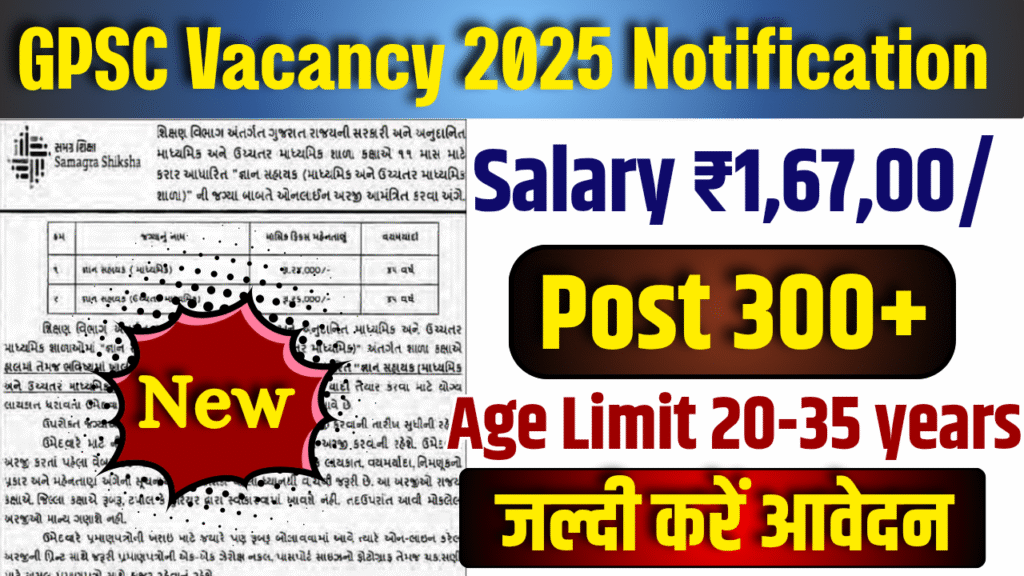 GPSC Vacancy 2025