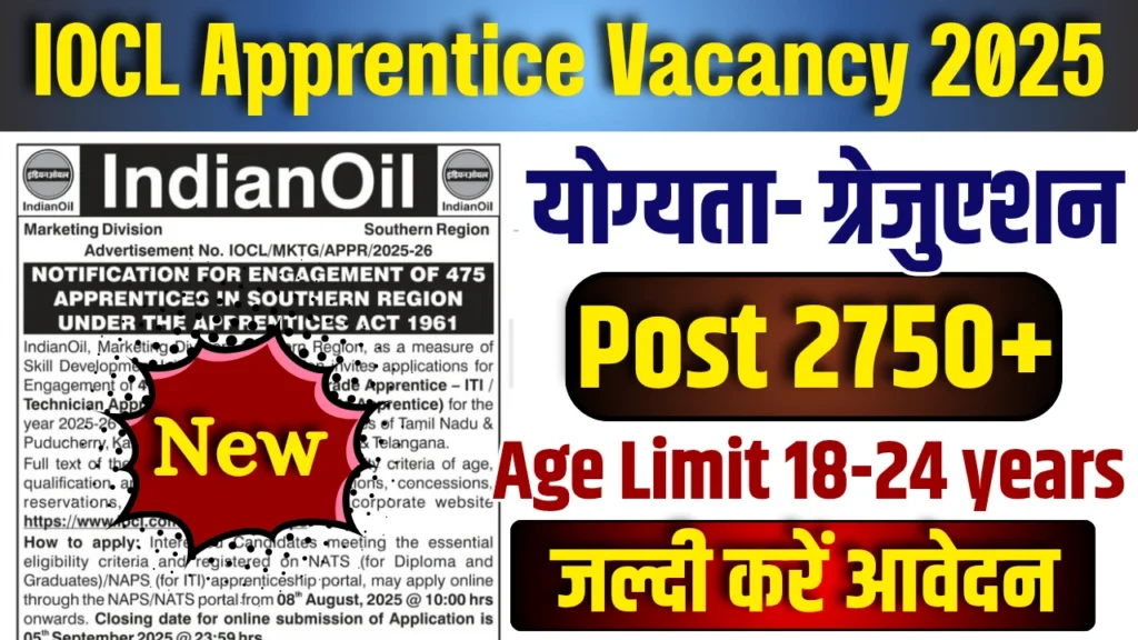 IOCL Apprentice Bharti 2025
