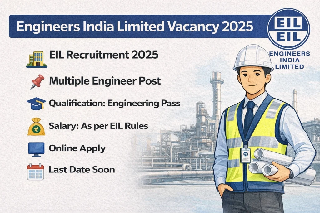 Engineers India Limited Vacancy 2025 : Apply Online for 22 Manager & AGM Posts Before 2 January 2026