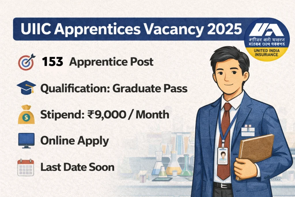 UIIC Apprentices Vacancy 2025 : Vacancy, Eligibility, Selection & Stipend Details