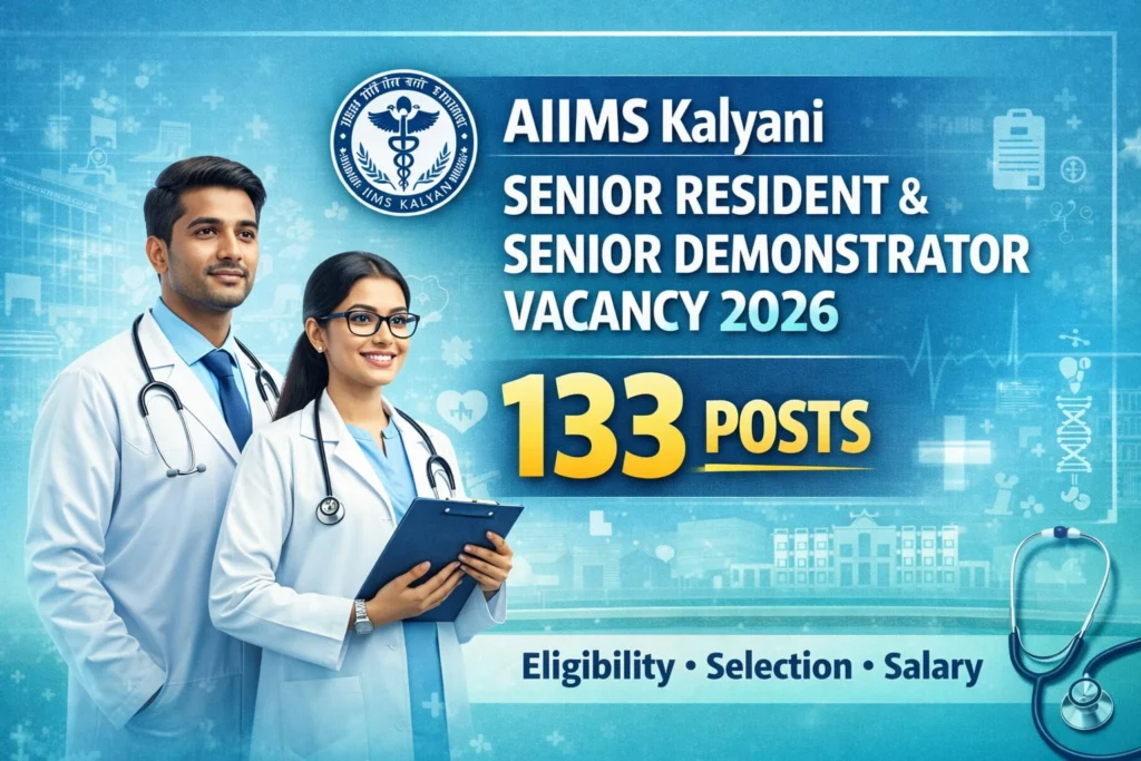 AIIMS Kalyani Senior Resident / Senior Demonstrator Vacancy 2026 : Senior Resident & Senior Demonstrator Jobs, Apply Till 17 Feb