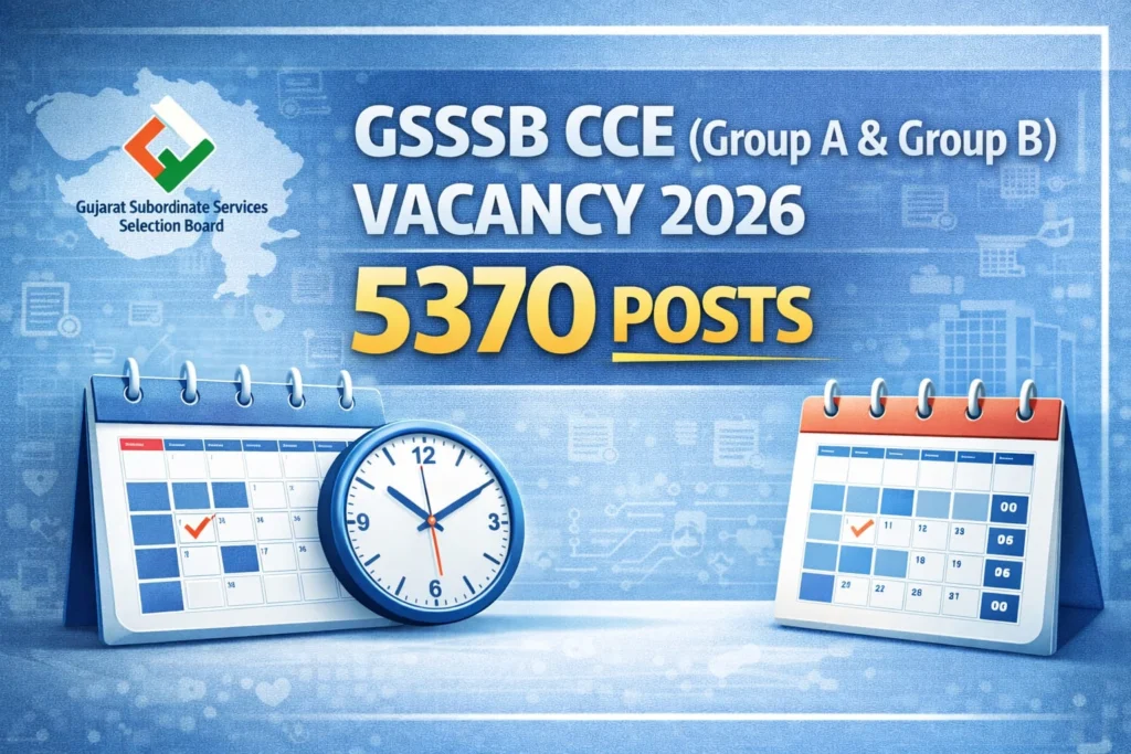 GSSSB CCE Vacancy 2026