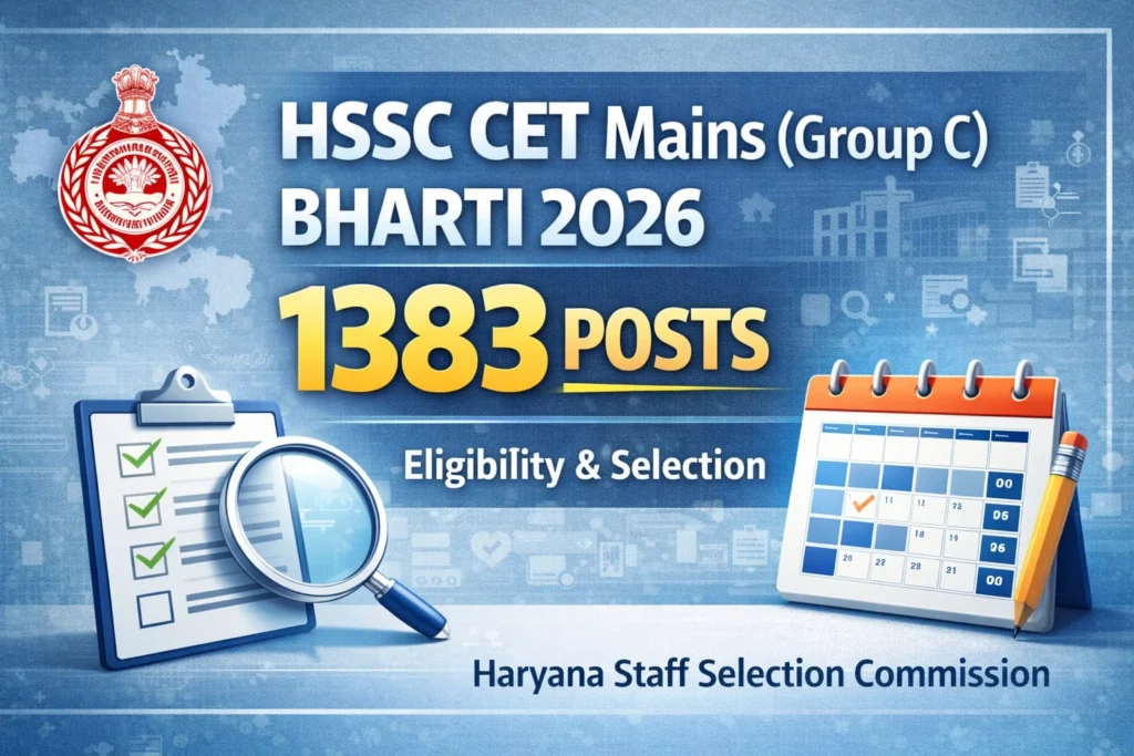 HSSC CET Mains (Group C) Vacancy 2026