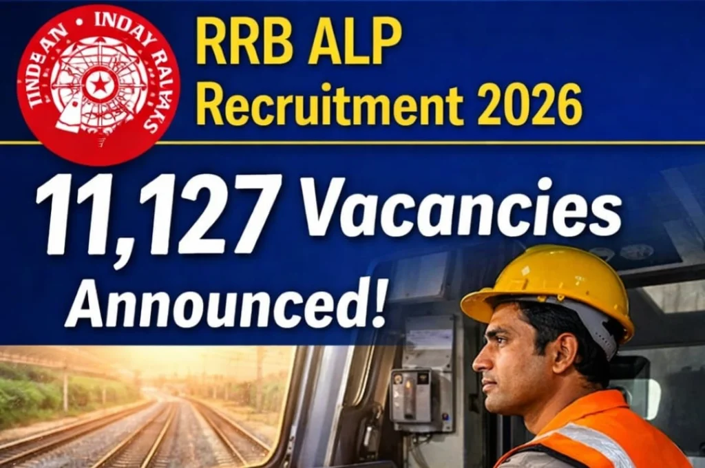 RRB ALP Vacancy 2026 Notification Out :  10वीं + ITI वालों के लिए 11,127 पदों पर भर्ती, जानें