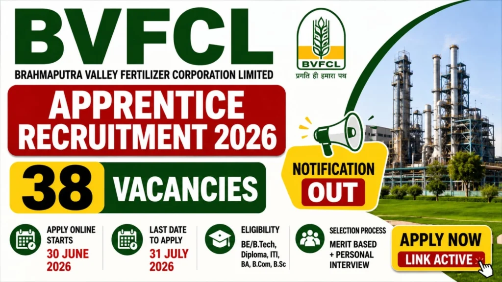 BVFCL Apprentice Vacancy 2026