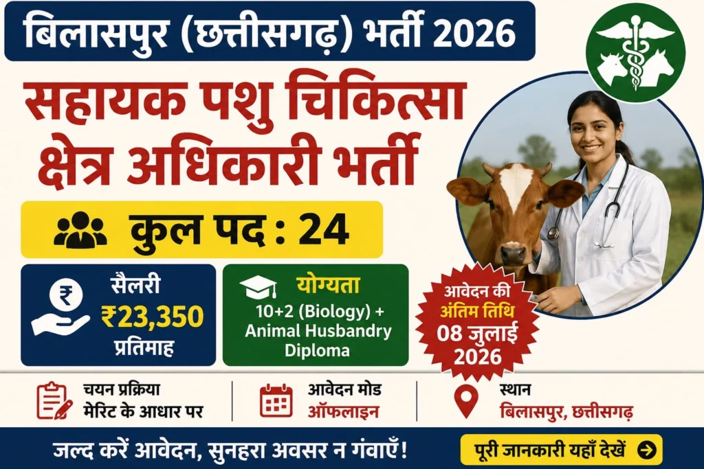 Bilaspur AVFO Vacancy 2026