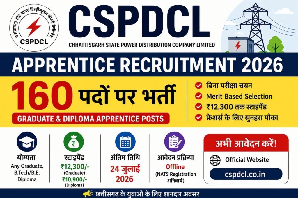 CSPDCL Vacancy 2026