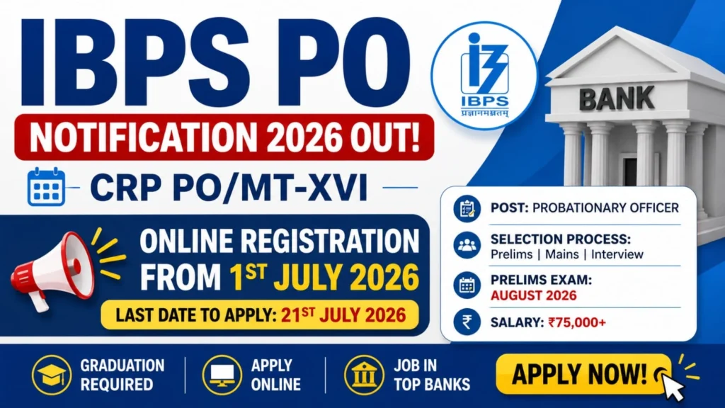 IBPS PO Notification 2026 Out