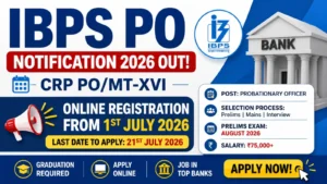IBPS PO Notification 2026 Out