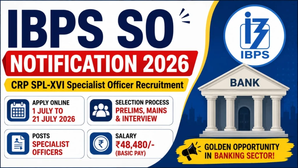 IBPS SO Notification 2026