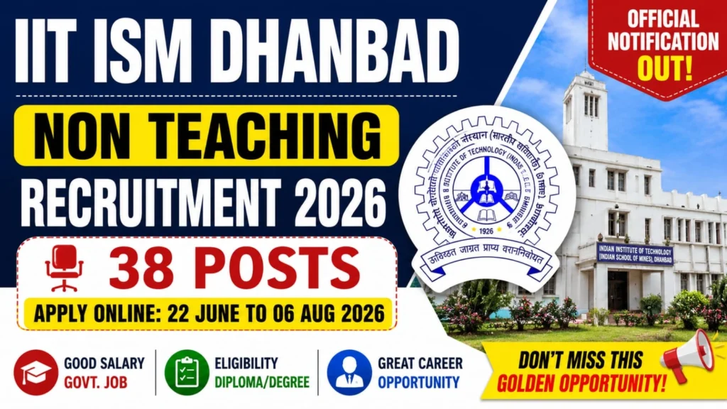 IIT ISM Dhanbad Vacancy 2026