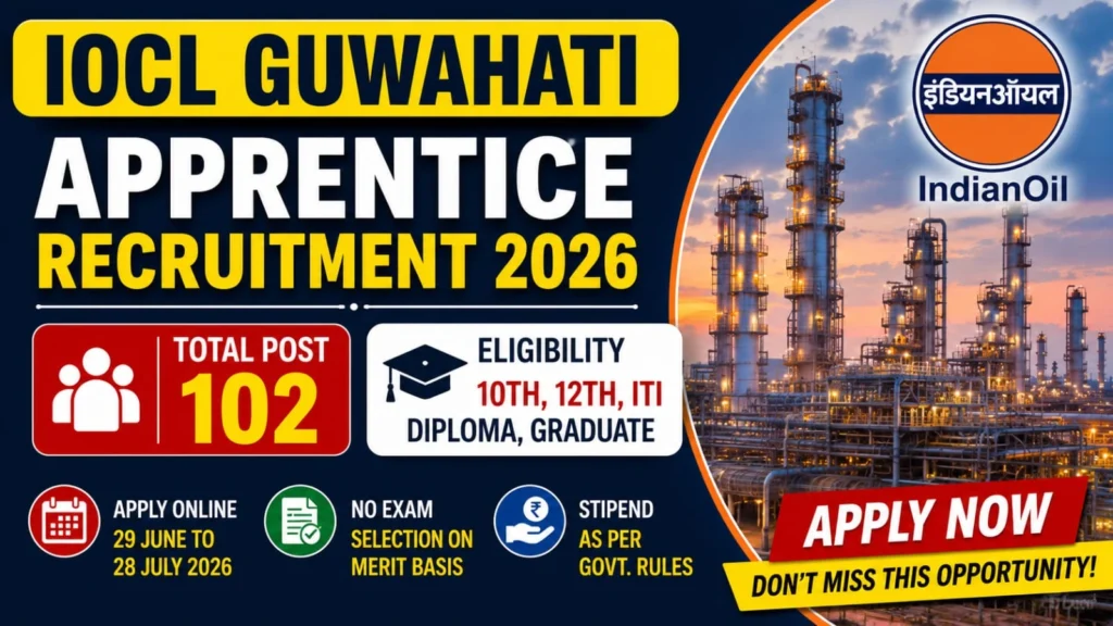 IOCL Guwahati Apprentice Vacancy 2026