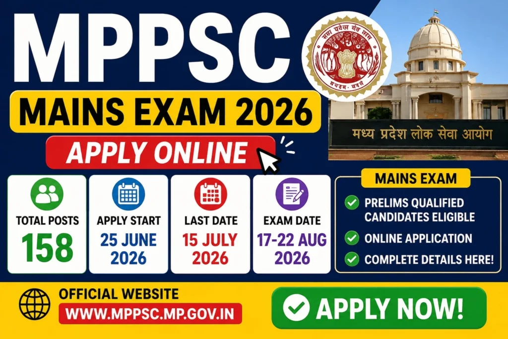 MPPSC Mains Exam 2026