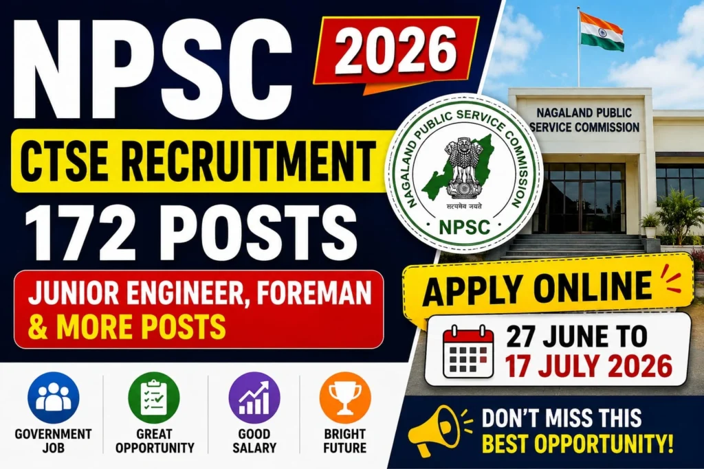 NPSC CTSE Vacancy 2026