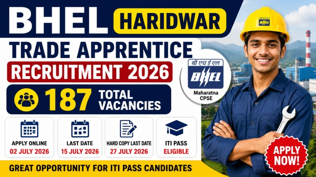 BHEL Haridwar Apprentice Vacancy 2026