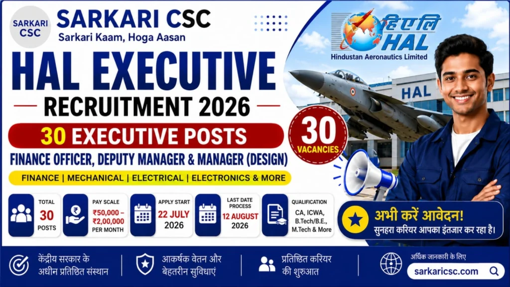 HAL Executive Vacancy 2026