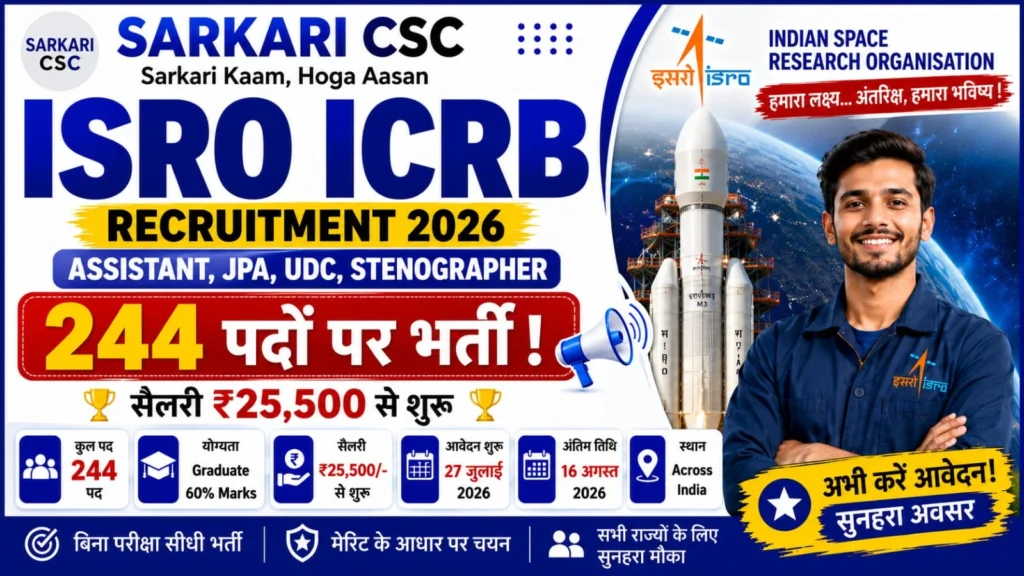 ISRO ICRB Vacancy 2026