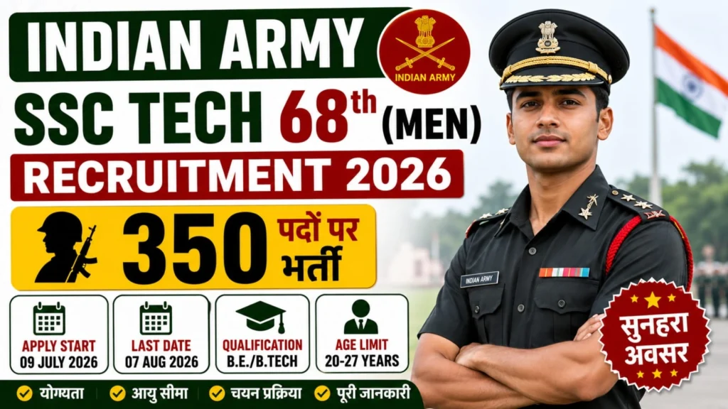 Indian Army SSC Tech 68th Vacancy 2026