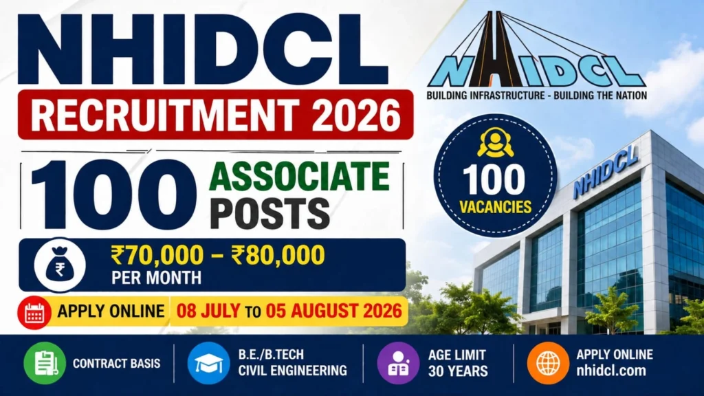 NHIDCL Associate Vacancy 2026