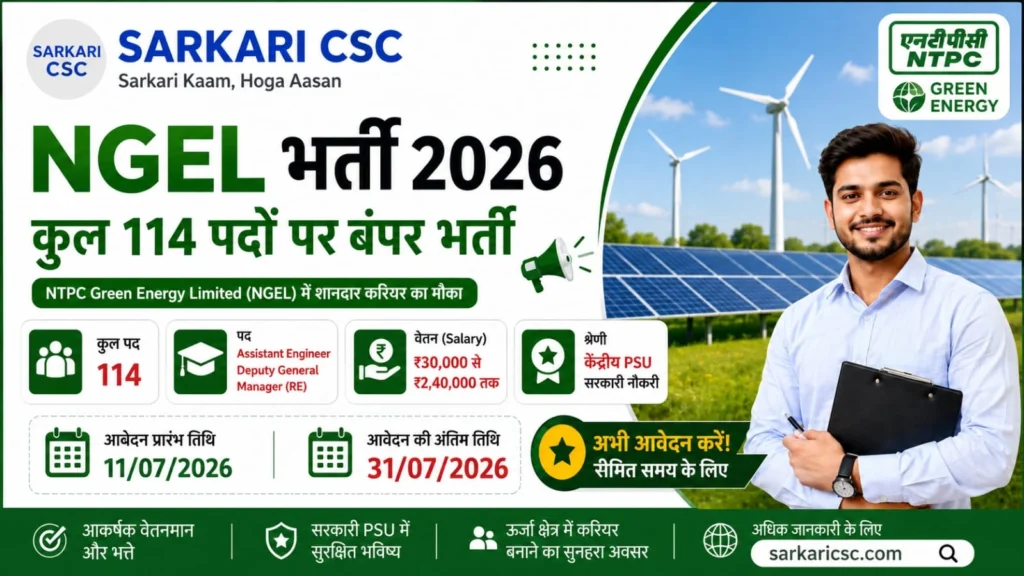 NTPC Green Energy Vacancy 2026