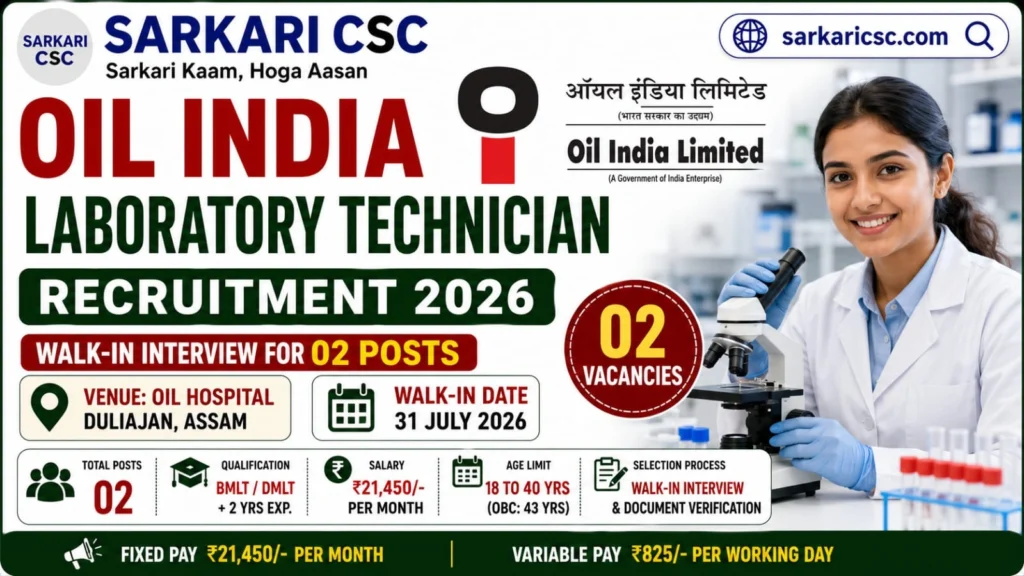 Oil India Vacancy 2026