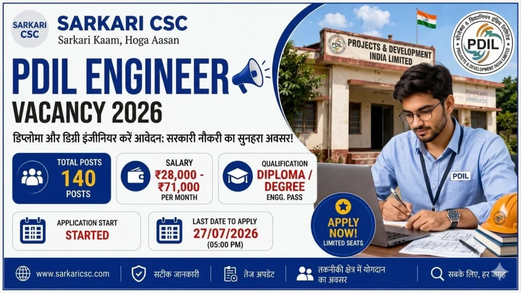 PDIL Vacancy 2026