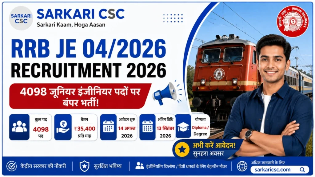 Railway JE Vacancy 2026