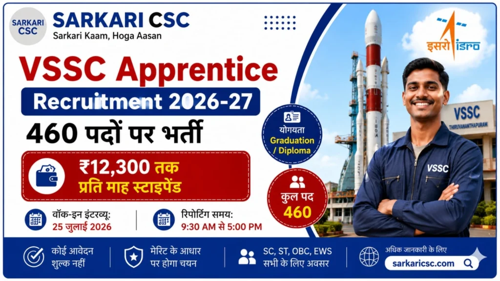 VSSC Apprentice Vacancy 2026