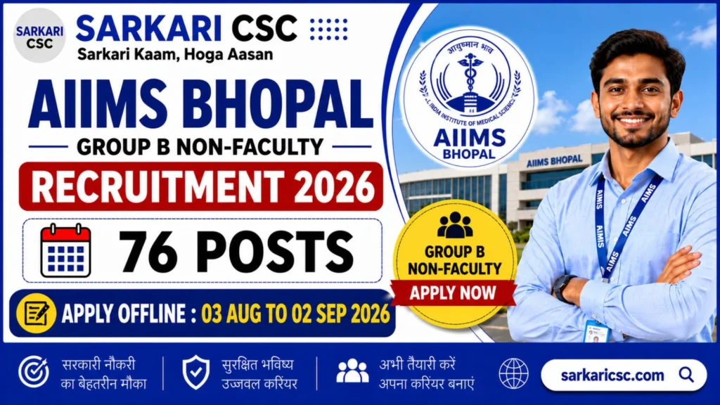 AIIMS Bhopal Vacancy 2026