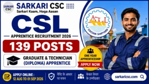 Cochin Shipyard Apprentice Vacancy 2026