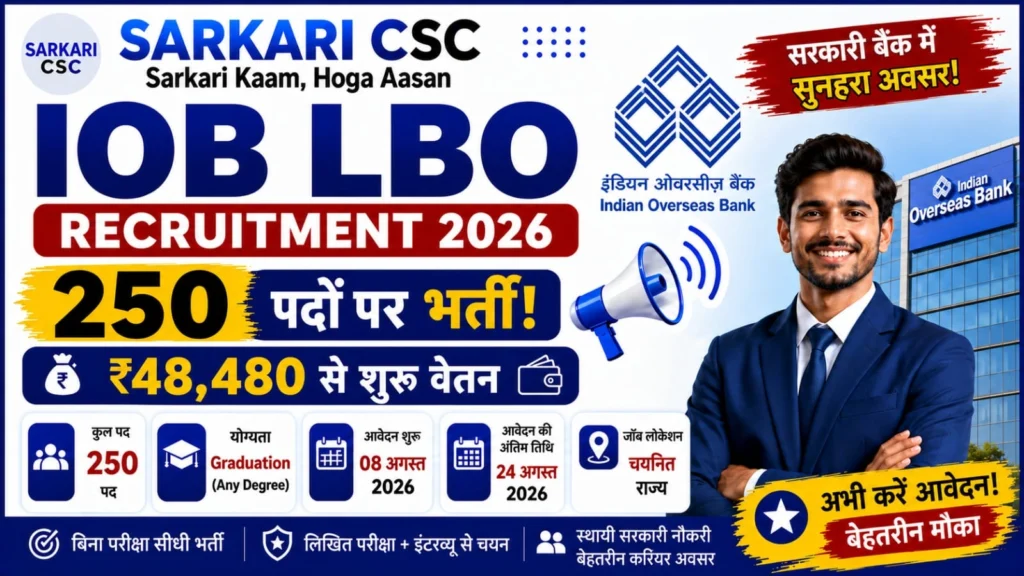 Indian Overseas Bank LBO Vacancy 2026