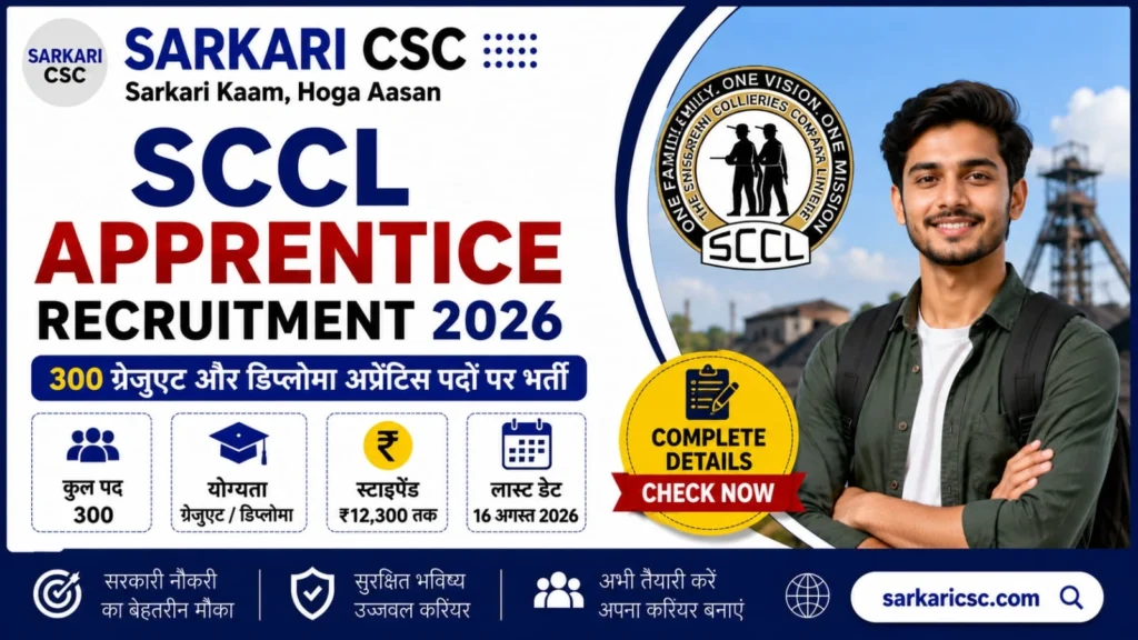 SCCL Apprentice Vacancy 2026